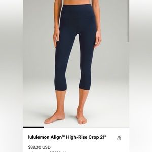Lululemon Cropped leggings